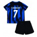 Günstige Inter Milan Juan Cuadrado #7 Babykleidung Heim Fussballtrikot Kinder 2023-24 Kurzarm (+ kurze hosen)